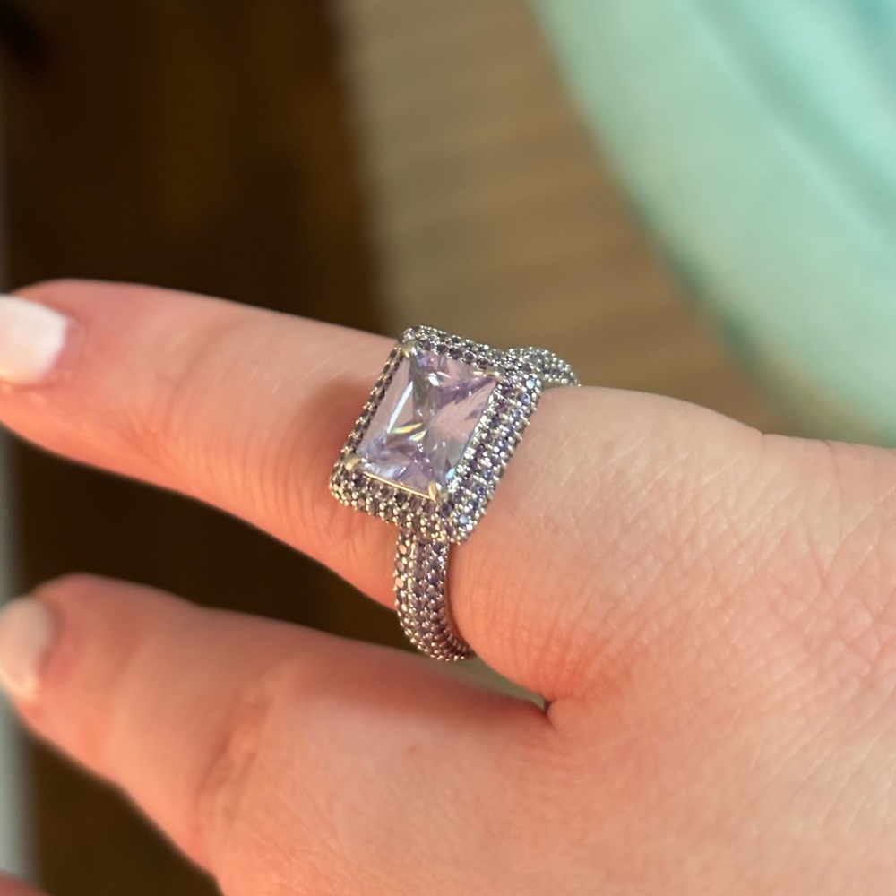 BOMB PARTY BP OG RING | SIZE 8 | “WINDSWEPT WISHES” | Lavender Topaz on Rhodium